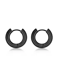Hoop Earrings Ion Plated Stainless Steel