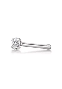 Lab Created Lila Moon Lab-Grown Diamond Accent Nose Stud in 14K Gold