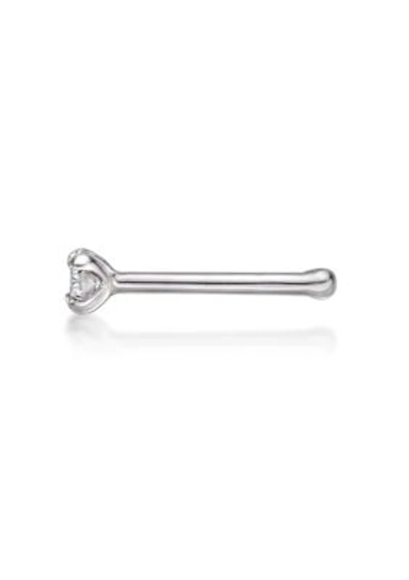 Lab Created Lila Moon Lab-Grown Diamond Accent Nose Stud in 14K Gold