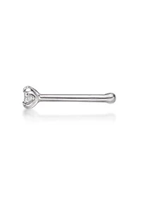 Lab Created Lila Moon Lab-Grown Diamond Accent Nose Stud in 14K Gold