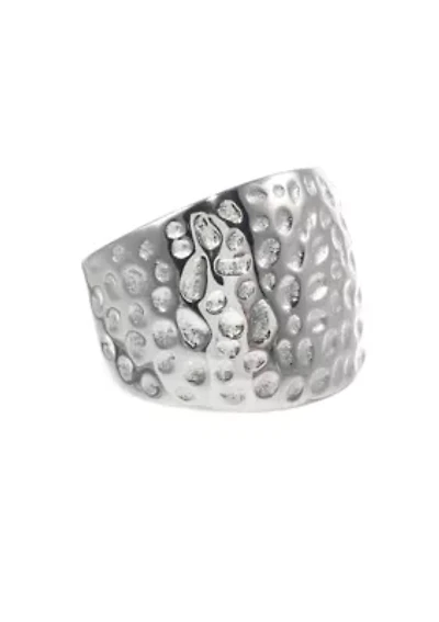 Stainless Steel Textured Ring