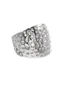 Stainless Steel Textured Ring