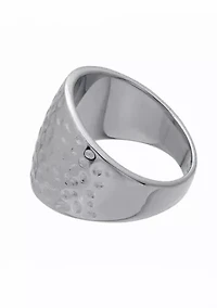 Stainless Steel Textured Ring