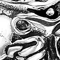 Stainless Steel Dragon Head Wheat Chain Bracelet