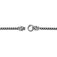 Stainless Steel Dragon Head Wheat Chain Bracelet