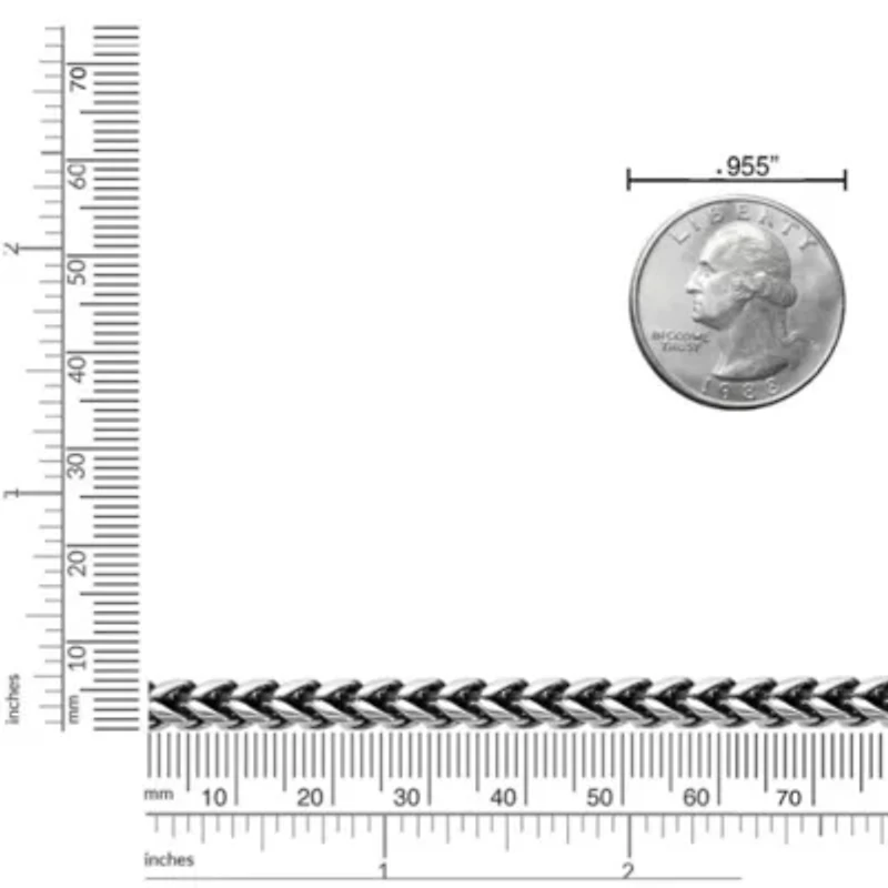 Stainless Steel Dragon Head Wheat Chain Bracelet