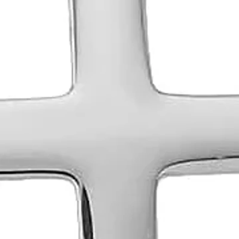 Stainless Steel Sideways Cross Necklace