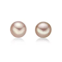 Sterling Silver Pearl Stud Earrings
