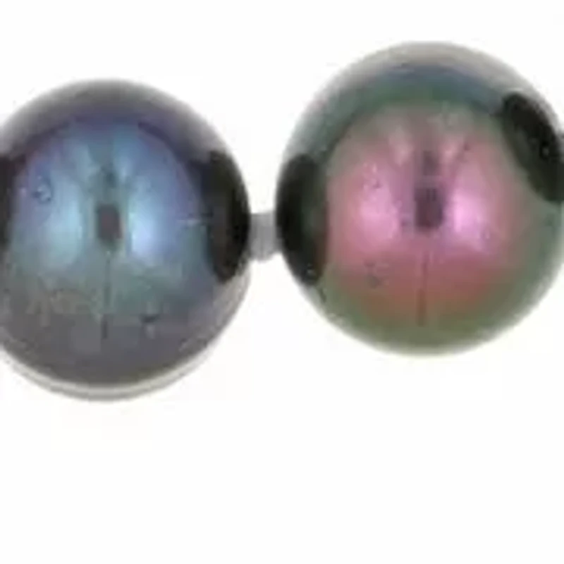 Sterling Silver Black Pearl Necklace