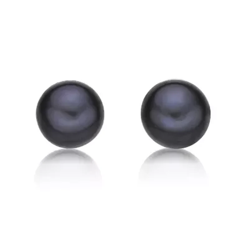 Sterling Silver Double Pearl Earrings