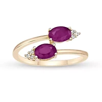 1/2 ct. t.w. Ruby and Diamond Accent Ring 10K Gold