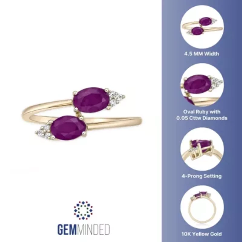 1/2 ct. t.w. Ruby and Diamond Accent Ring 10K Gold