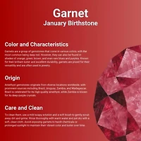 7/8 ct. t.w. Garnet and Diamond Accent Ring 2 Micron 18k Gold Plated Silver