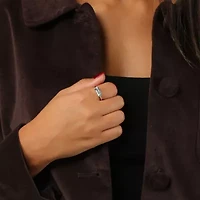 1 ct. t.w. Aquamarine & Diamond Accent Ring 10K White Gold