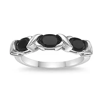 1 3/4 ct. t.w. Black Onyx Ring Sterling Silver