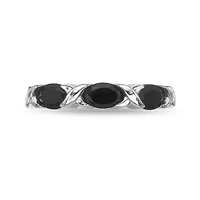 1 3/4 ct. t.w. Black Onyx Ring Sterling Silver