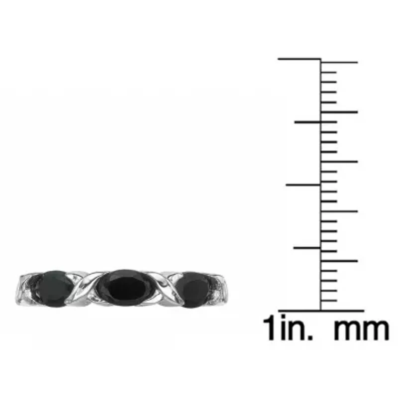 1 3/4 ct. t.w. Black Onyx Ring Sterling Silver