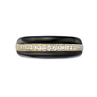 ct. t.w. Black Onyx & Lab-Created White Sapphire Ring Sterling Silver