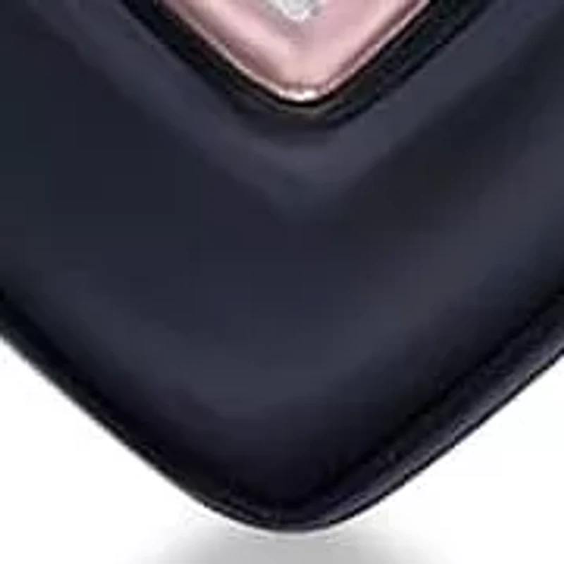 Diamond Accent Heart Earrings Ceramic and Rose Gold Plated Sterling Silver