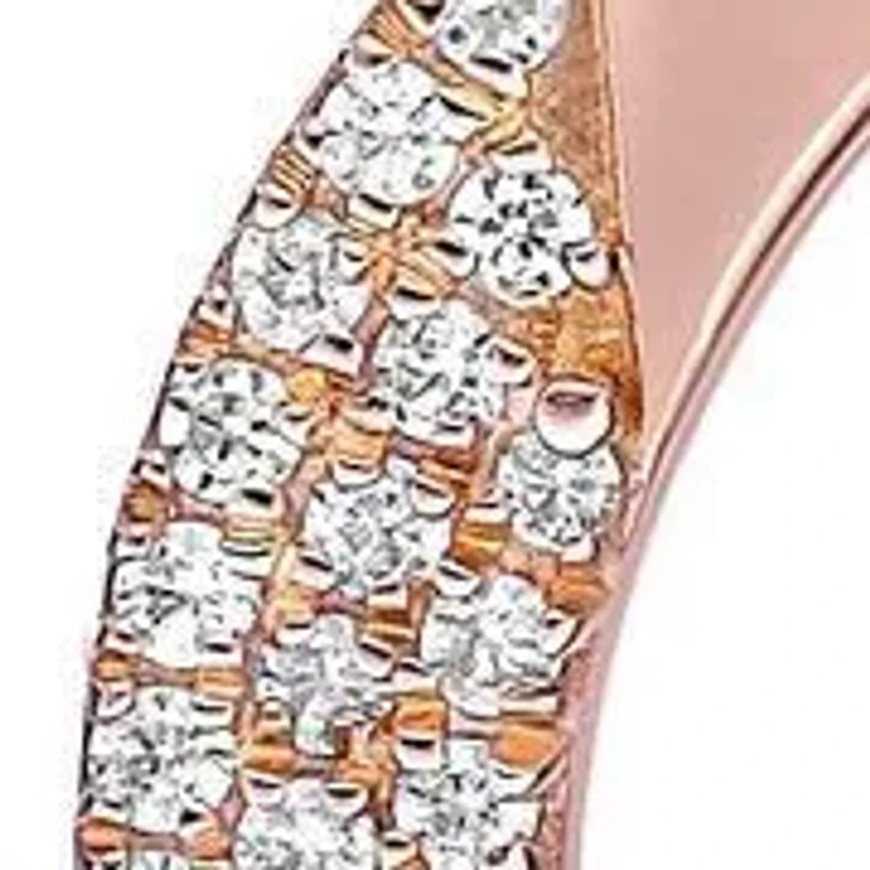 1/ ct. t.w. Diamond Crescent Moon Pendant Sterling Silver