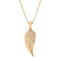 1/10 ct. t.w. Diamond Angel Wing Pendant Sterling Silver