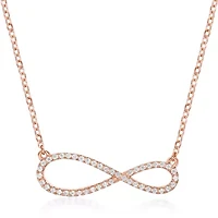 1/5 ct. t.w. Diamond Infinity Necklace Sterling Silver