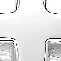 1/10 ct. t.w. Diamond Mini Cross Purity Ring Sterling Silver