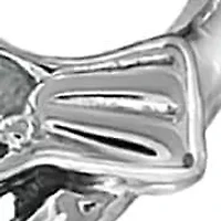 Diamond Accent "Love Waits" Heart Purity Ring Sterling Silver