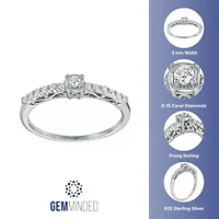 1/6 ct. t.w. Diamond Ring Sterling Silver