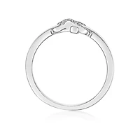 Diamond Accent Infinity and Cross Purity Ring Sterling Silver