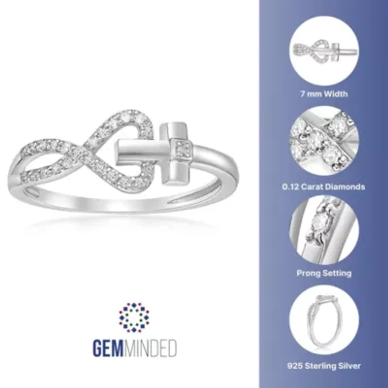 1/8 ct. t.w. Diamond Ring Sterling Silver