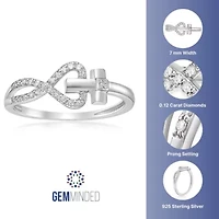 1/8 ct. t.w. Diamond Ring Sterling Silver