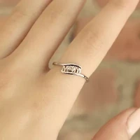 Diamond Accent "Mom" Ring Sterling Silver