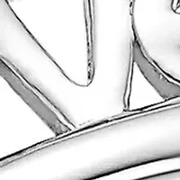 Diamond Accent "Love" Bypass Ring Sterling Silver