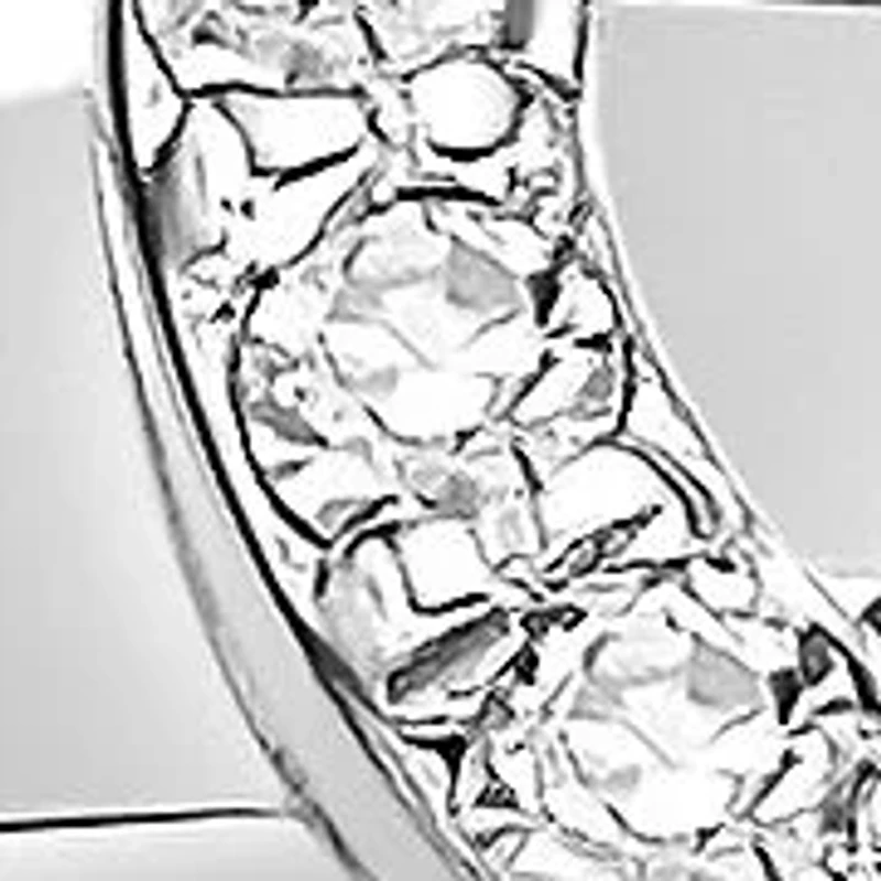 Diamond Accent 'Love Waits' Heart and Cross Purity Ring Sterling Silver