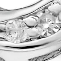 Diamond Accent Butterfly Shape Ring Sterling Silver