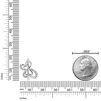 Diamond Accent Butterfly Shape Ring Sterling Silver