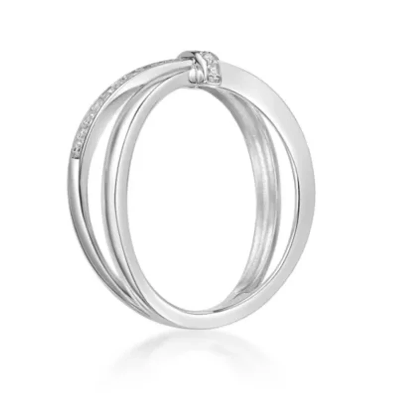 1/8 ct t.w. Promise Ring Sterling Silver