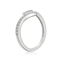 1/6 ct. t.w. Diamond Heart Promise Ring Sterling Silver
