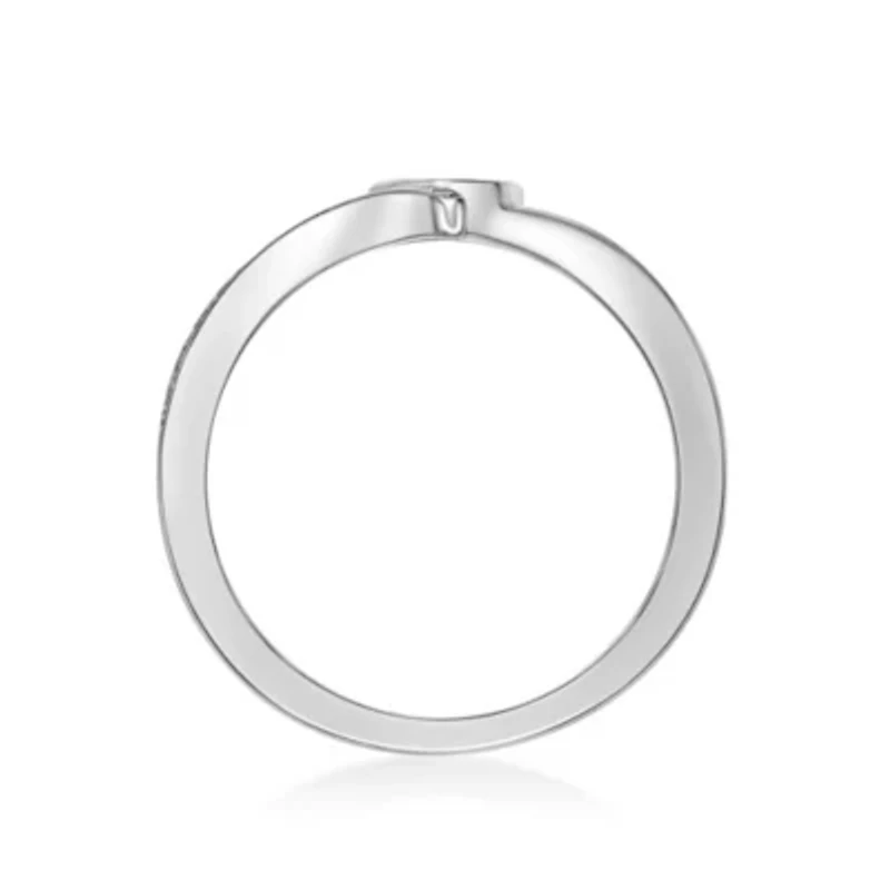 1/6 ct. t.w. Diamond Heart Promise Ring Sterling Silver