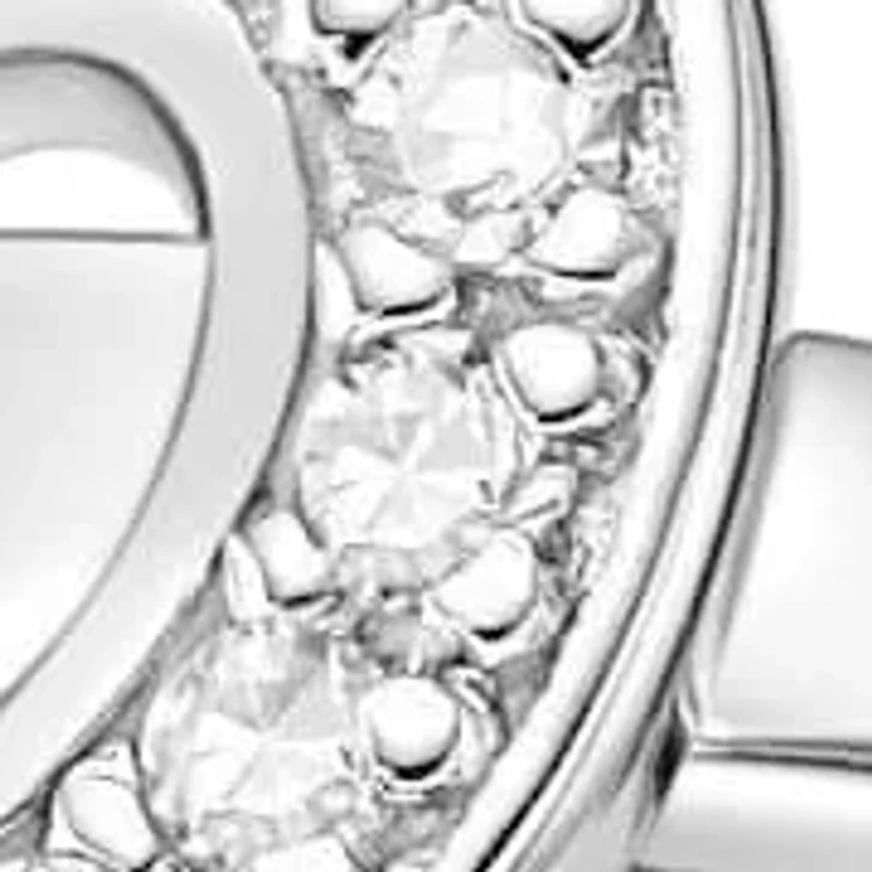 Diamond Accent Heart Shaped Promise Ring Sterling Silver