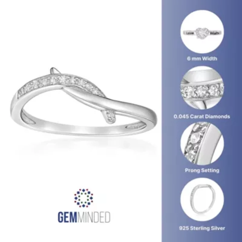 Diamond Accent Promise Ring Sterling Silver