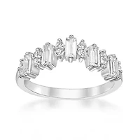 Lab Created 1 1/10 ct. t.w. White Sapphire Ring Sterling Silver