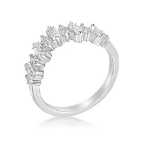 Lab Created 1 1/10 ct. t.w. White Sapphire Ring Sterling Silver