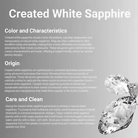 Lab Created 1 1/8 ct. t.w. White Sapphire Ring Sterling Silver