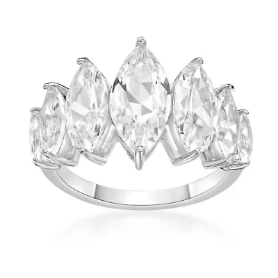 Lab Created 6 1/5 ct. t.w. White Sapphire Ring Sterling Silver