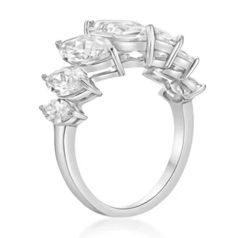 Lab Created 6 1/5 ct. t.w. White Sapphire Ring Sterling Silver