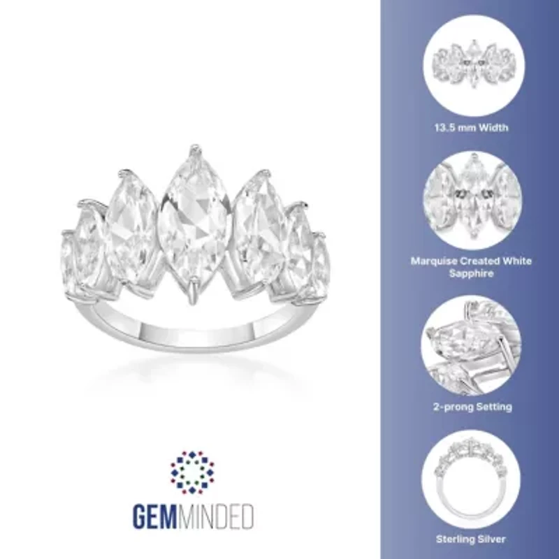 Lab Created 6 1/5 ct. t.w. White Sapphire Ring Sterling Silver