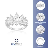 Lab Created 6 1/5 ct. t.w. White Sapphire Ring Sterling Silver