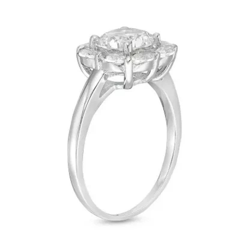 Lab Created 2 7/8 ct. t.w. White Sapphire Ring Sterling Silver